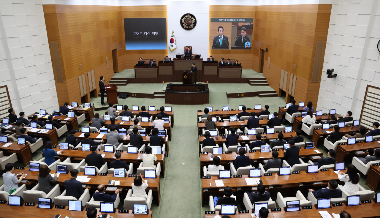 [포토] '제339회 서울시의회 임시회'