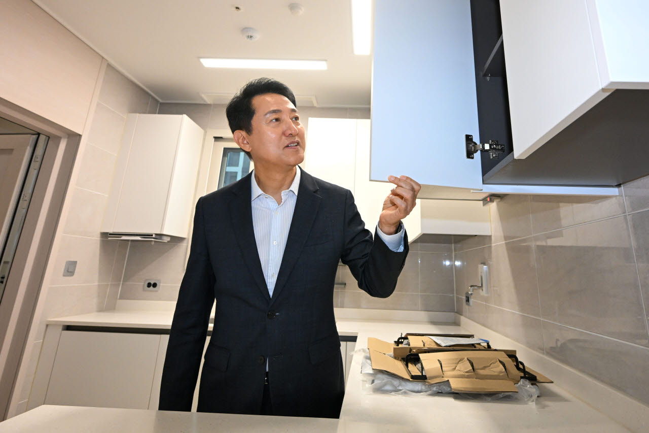 [포토]오세훈 시장, 미리내집 방문