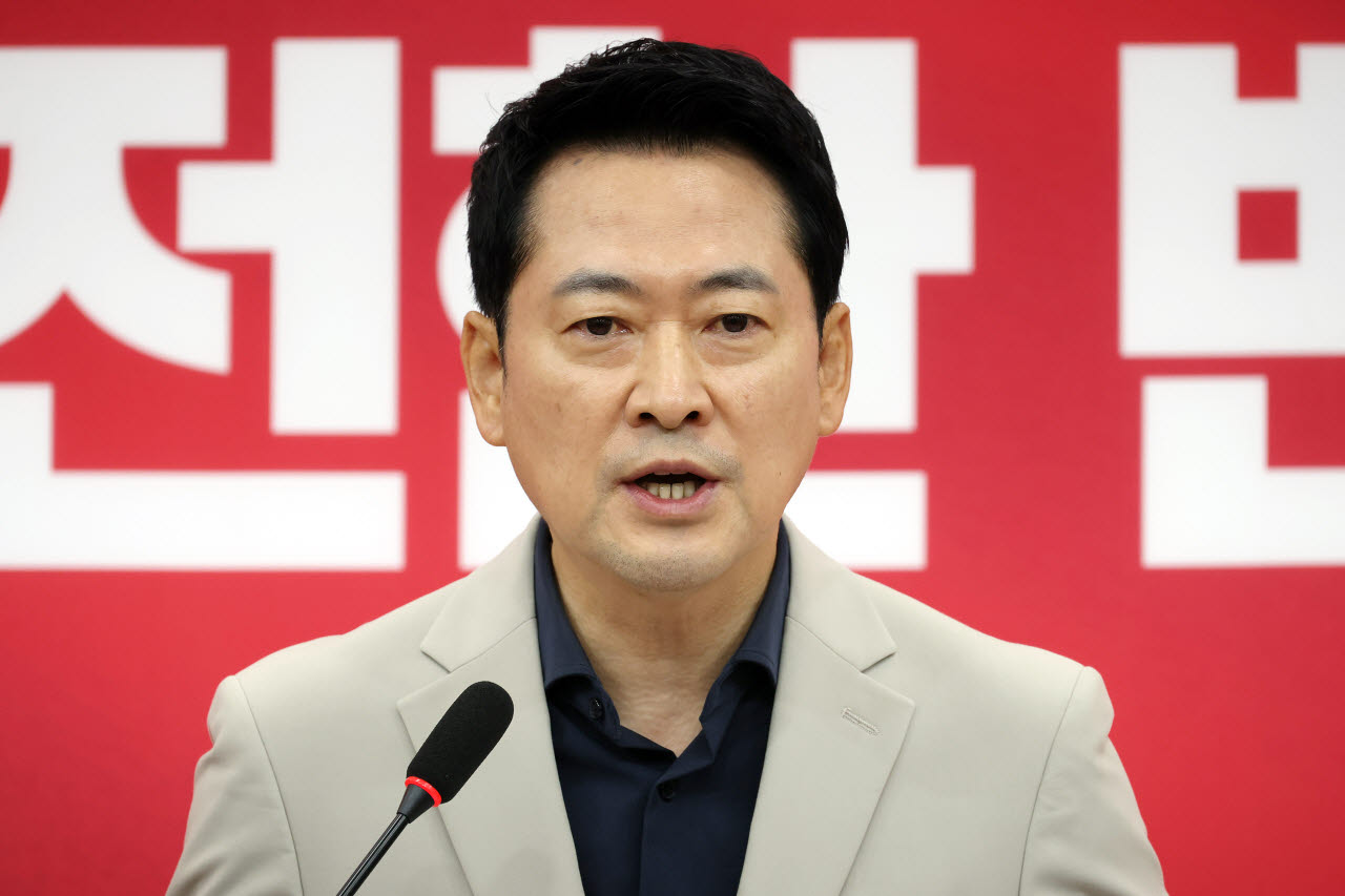 [포토]장동혁 국민의힘 대표, 기자회견