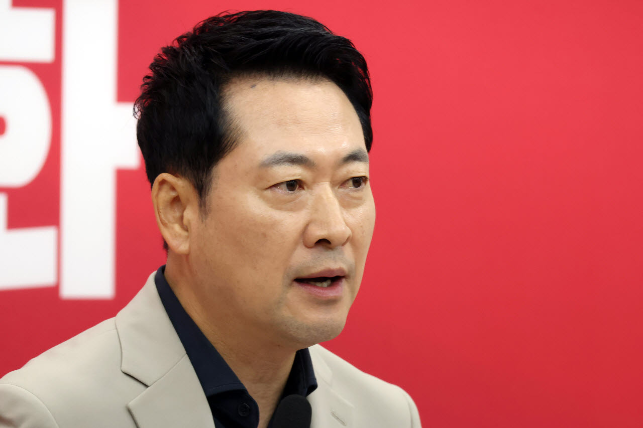 [포토]현안 관련 기자회견하는 장동혁 대표