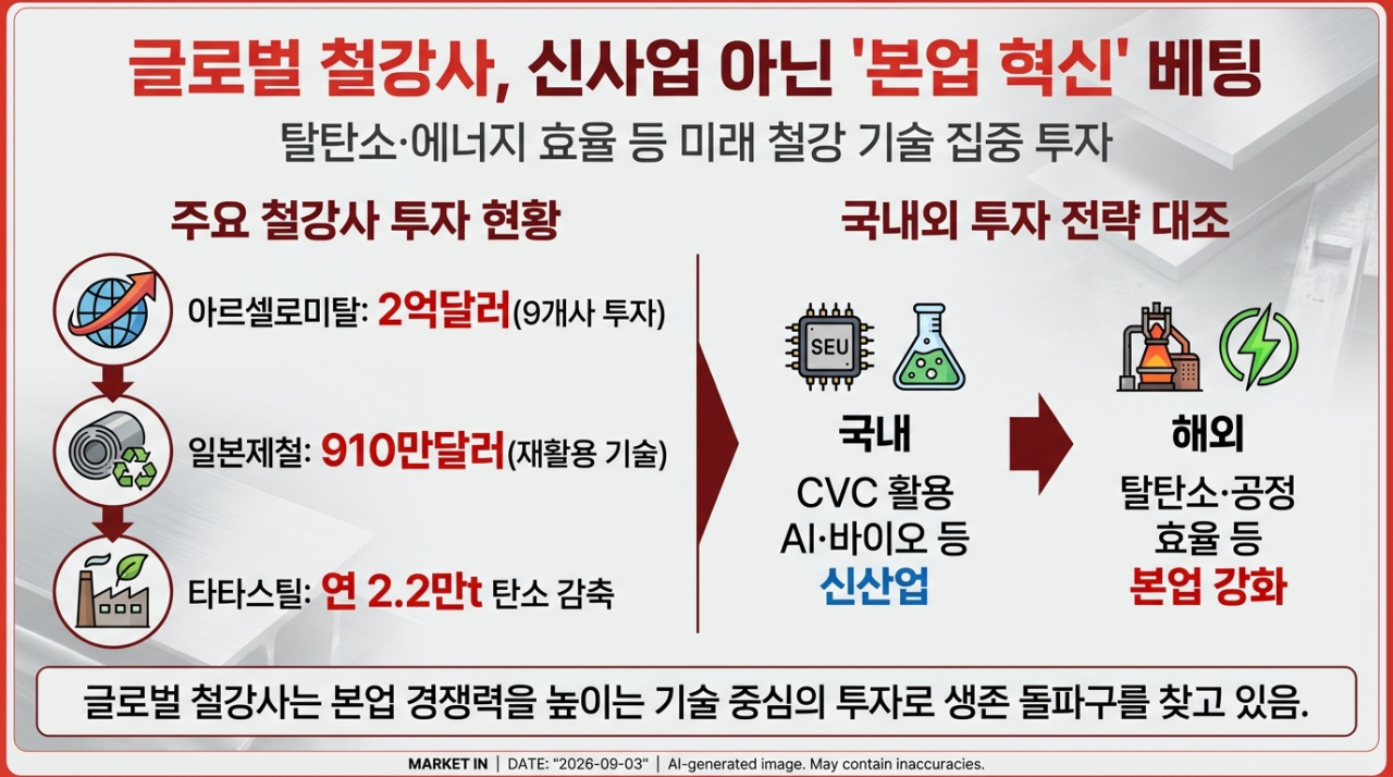신사업보다 ‘미래 철강’에 돈 쓰는 글로벌 철강사