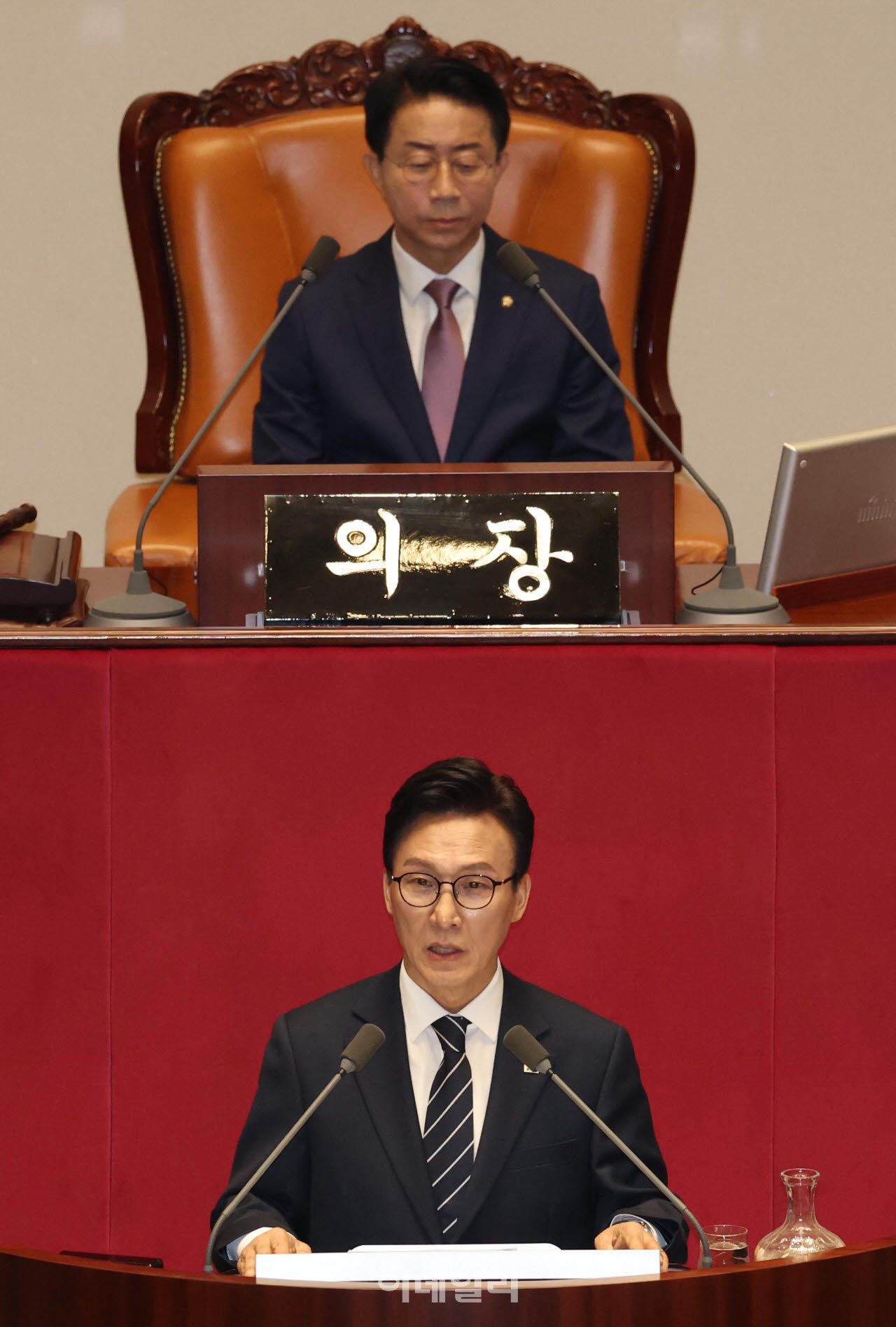 [포토]김민석 대표, '교섭단체 대표연설'