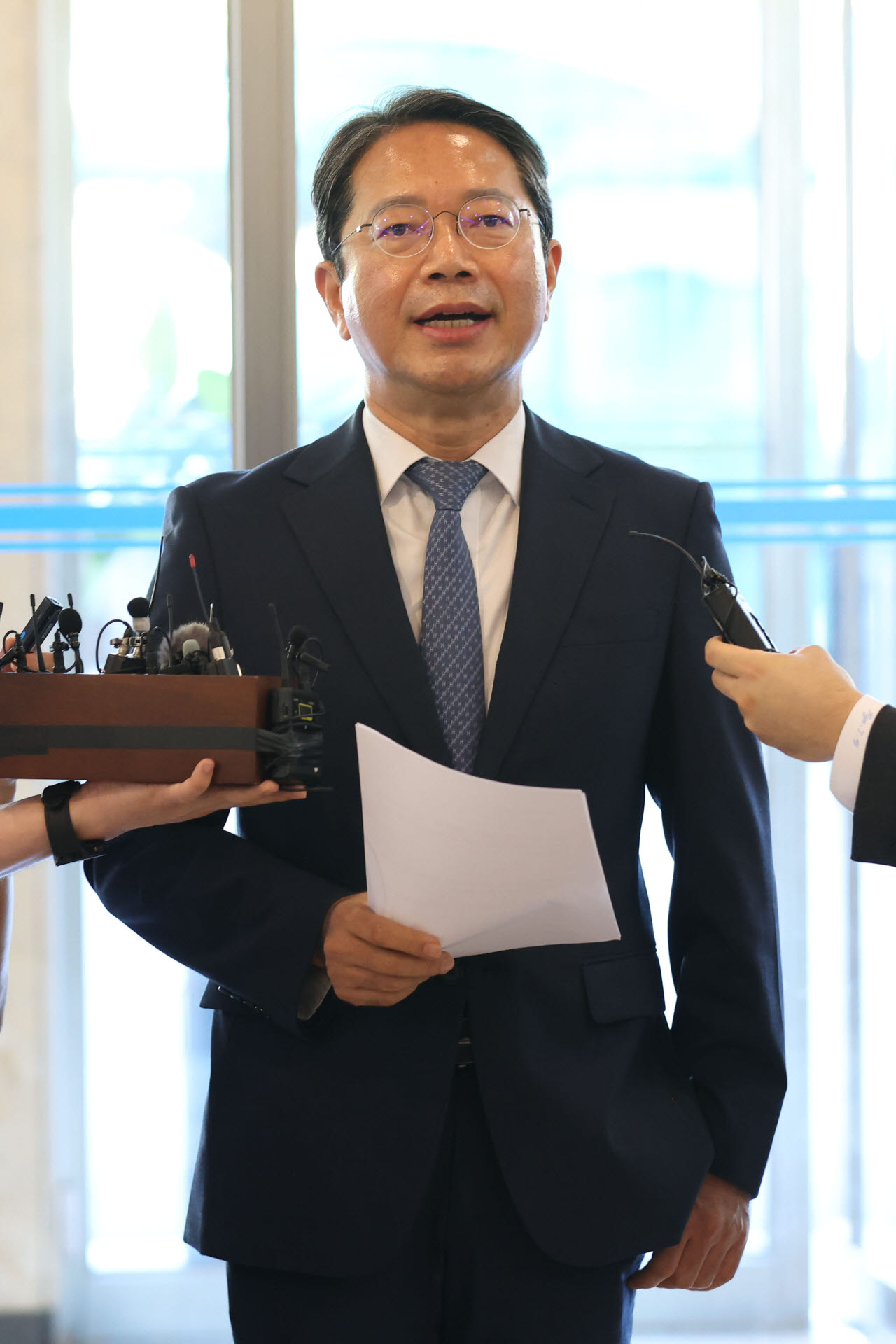 [포토]김승원 장관 후보자, 신약 청탁 관련 입장 표명