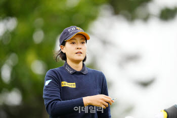 [골프IN화보]아쉬운 출발 전인지, KB금융 챔피언십 1R 공동 55위