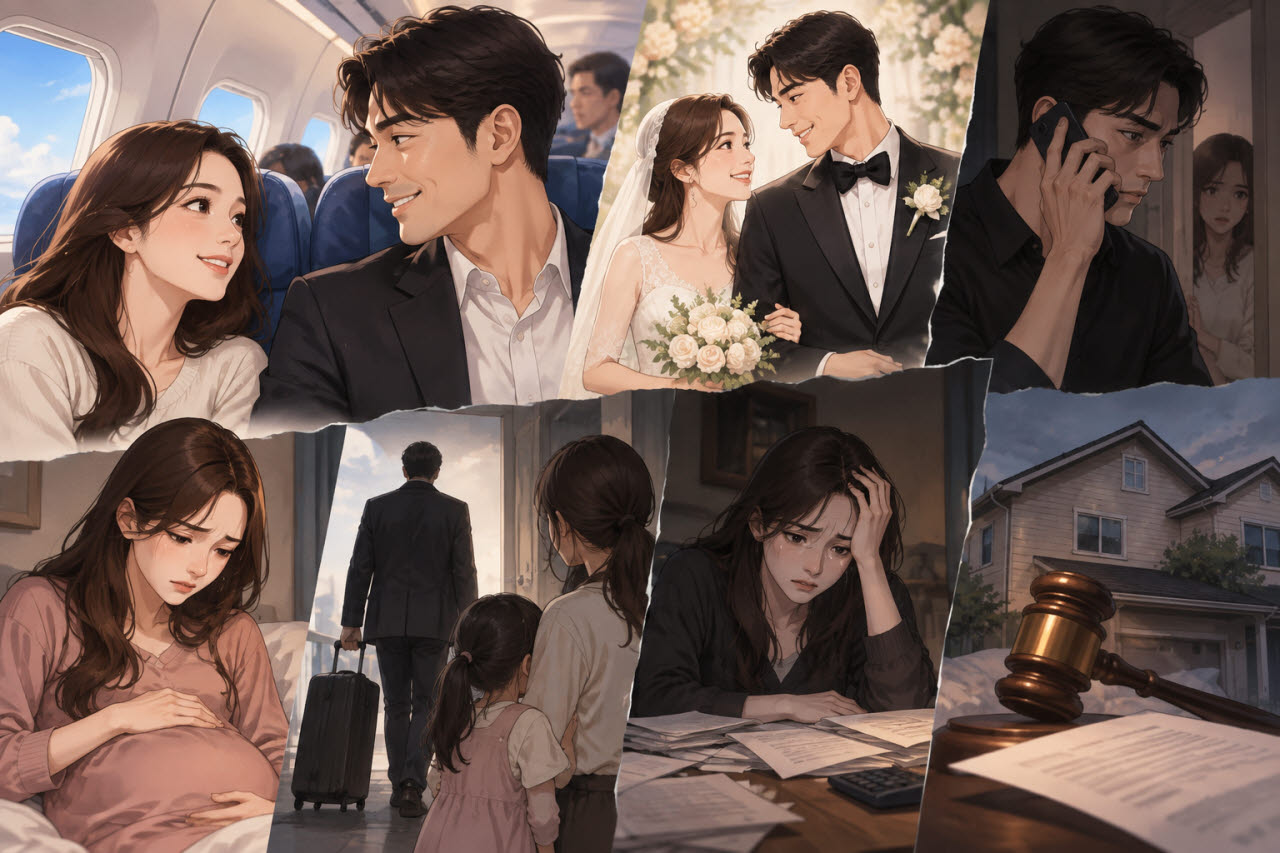 비행기서 만난 '성공한 사업가'…결혼하고 보니 전처에 아이까지