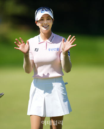  박결, 하나금융그룹 챔피언십 3라운드 경기 장면