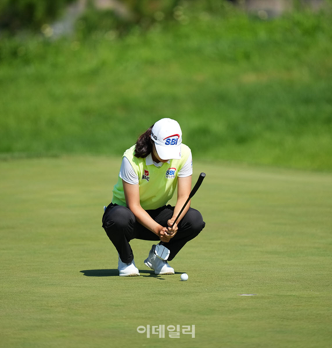 [포토]김가희,신중하게 라인을 맞춘다