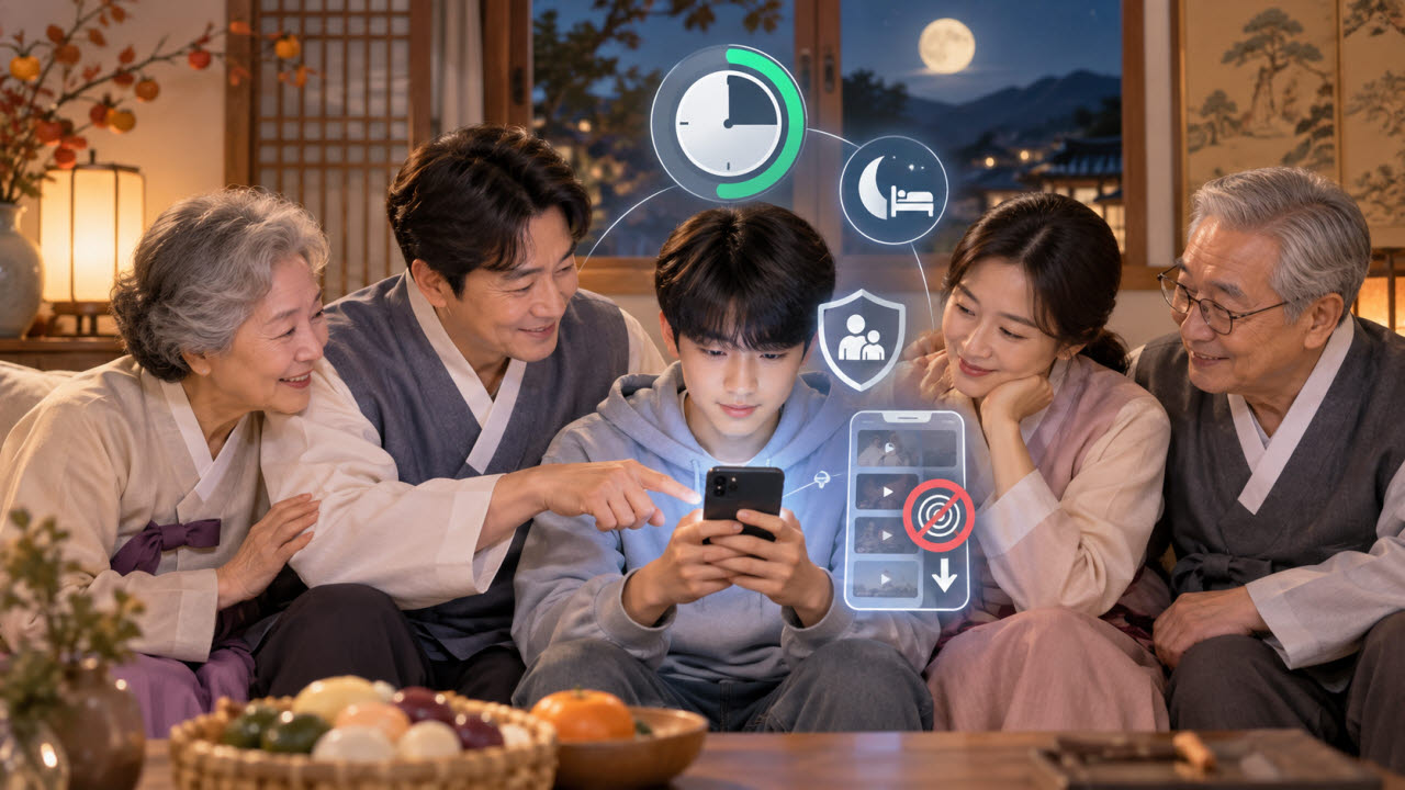 "그만 좀 봐" 추석 밥상서 또 스마트폰 전쟁…아이 SNS 어디까지 막을까