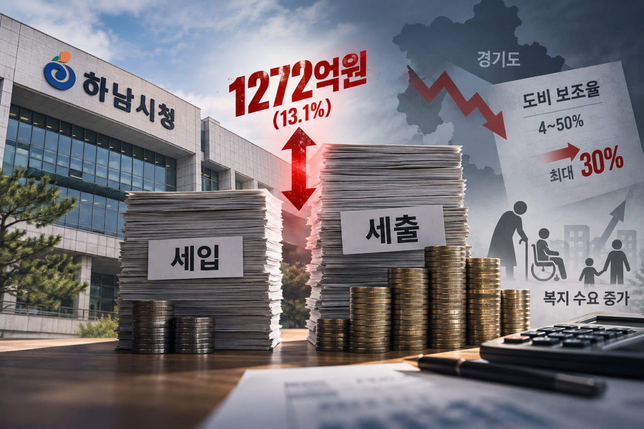 내년 예산 1200억 펑크난 하남시, 비상재정체제 돌입