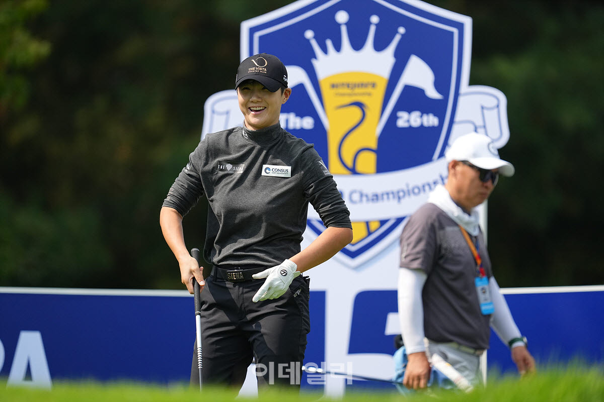 [포토]박성현,오잘공에 빵터졌네