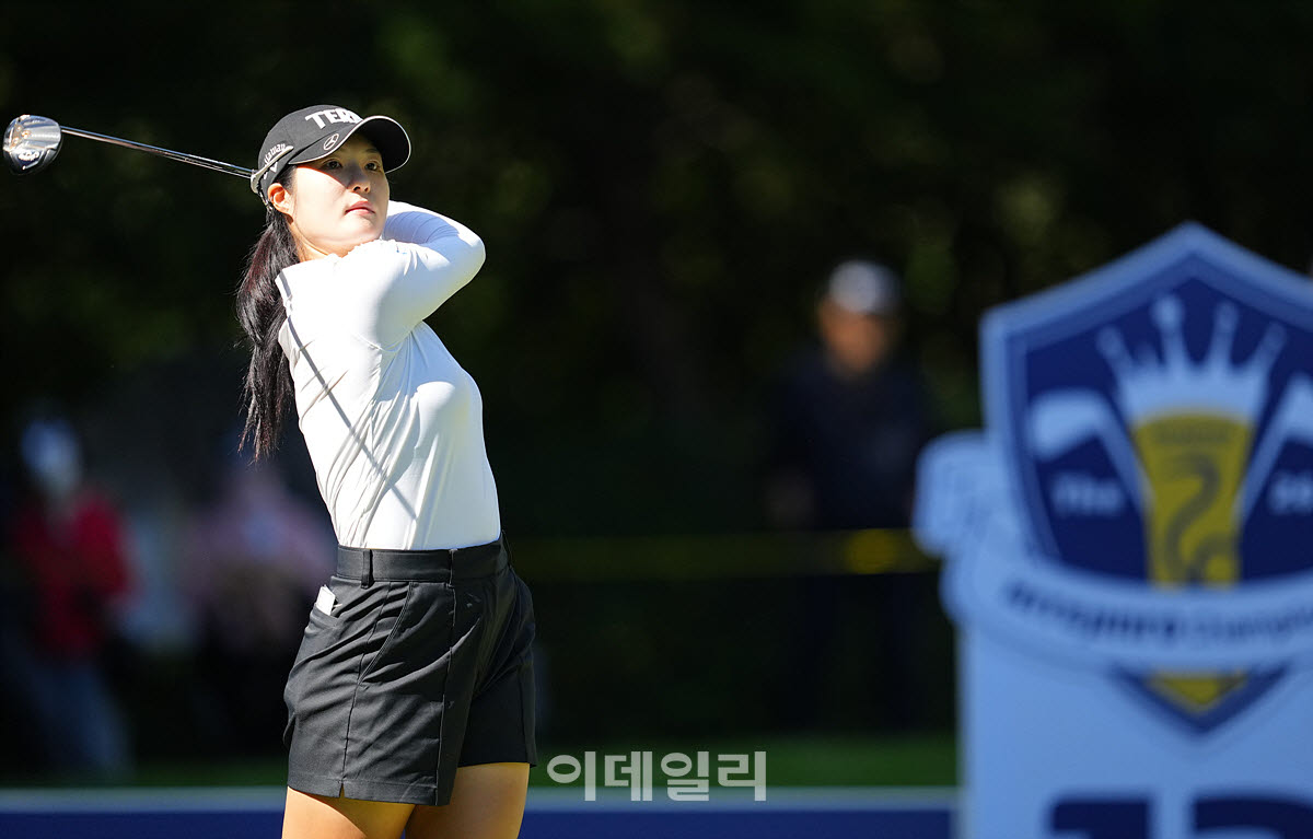 [포토]김민별,강력하게 타수를 줄인다