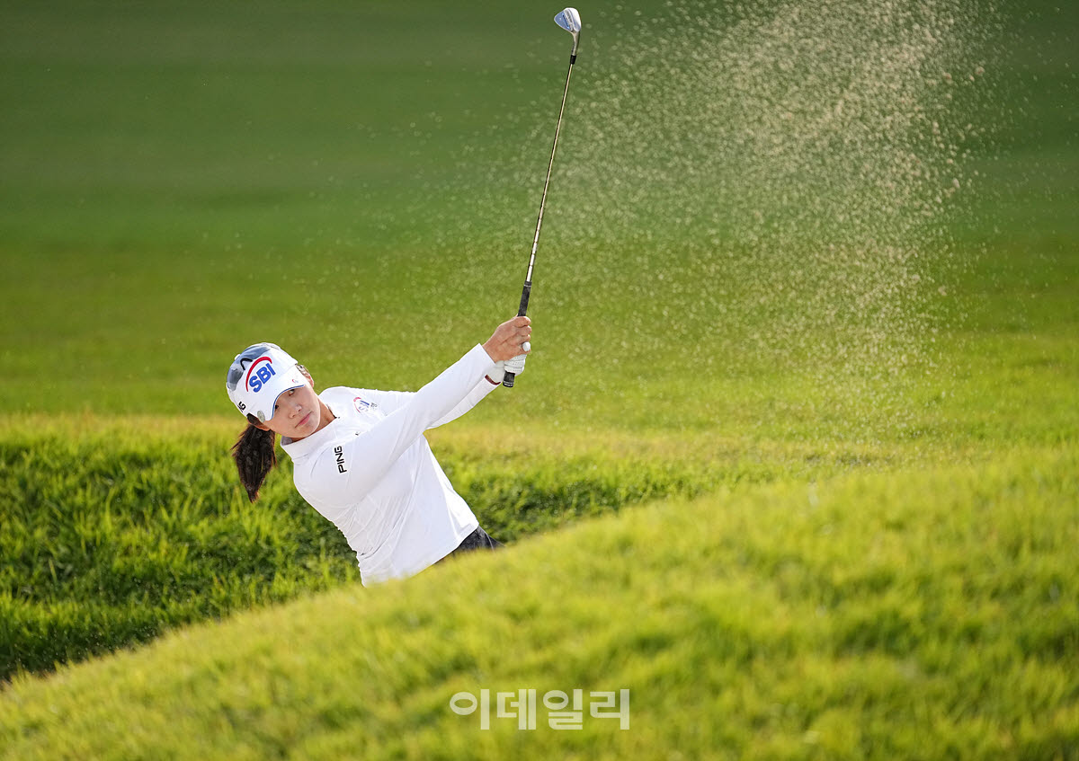 [포토]김지윤,파워 벙커샷