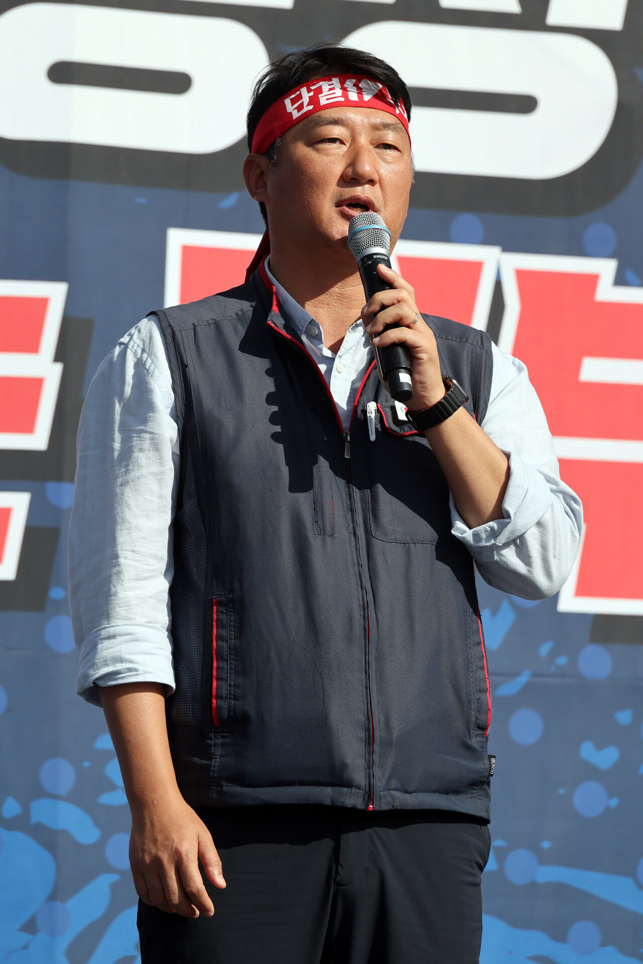 [포토]발언하는 양경수 민주노총 위원장