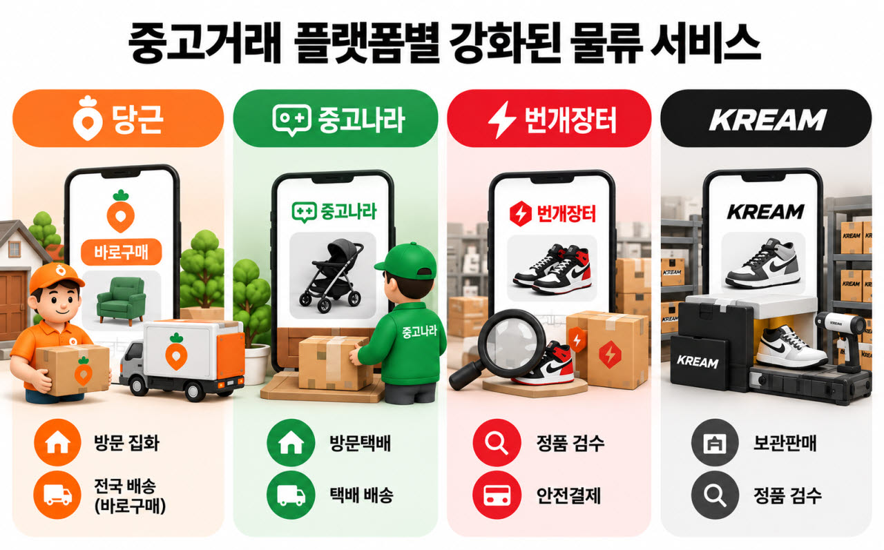 “팔고 싶은데 거래 번거로워”…리커머스 업계 ‘문 앞 물류’ 경쟁 본격화