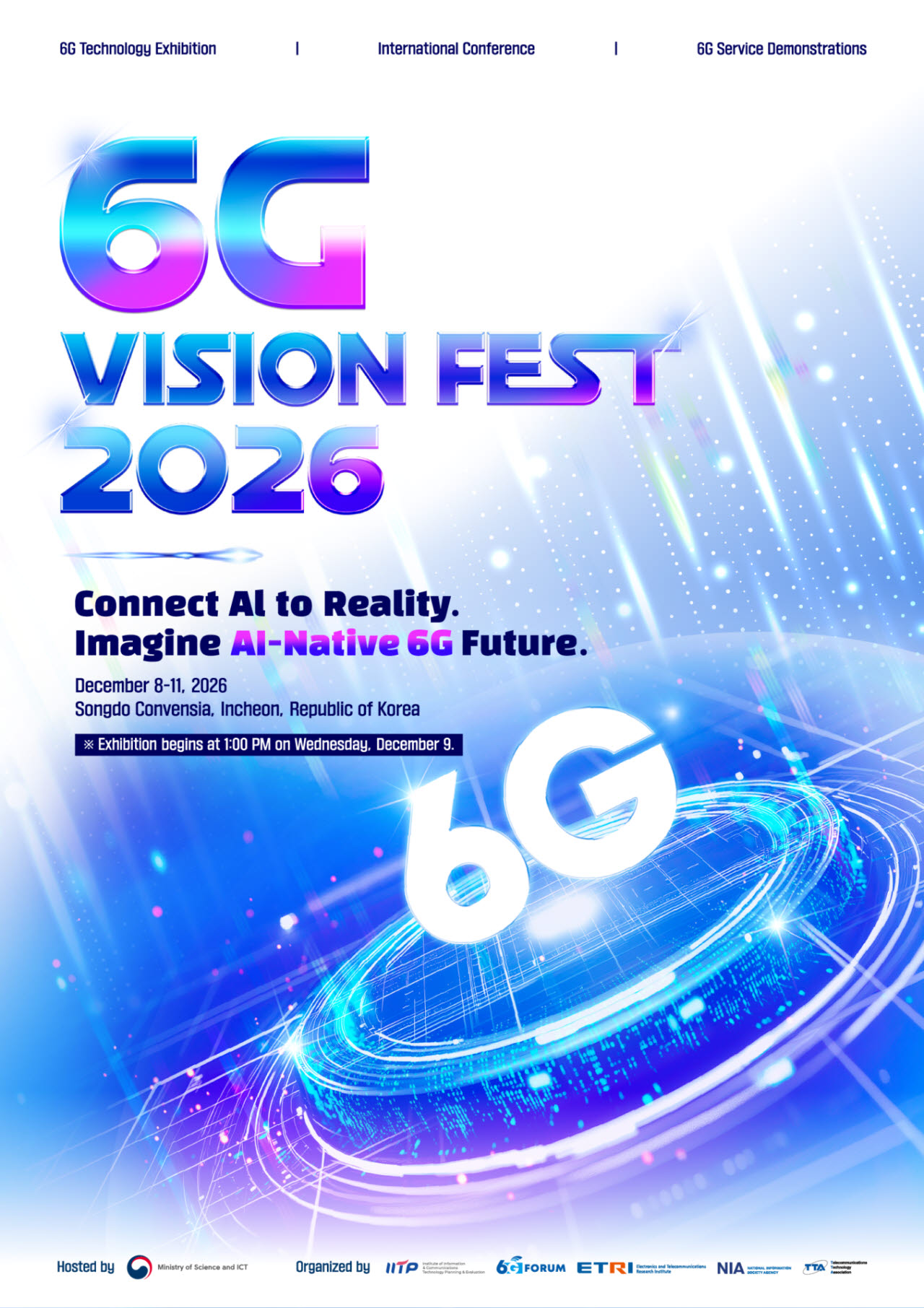 6G 성과 한자리에…‘6G 비전 페스트 2026’ 12월 송도서 개최