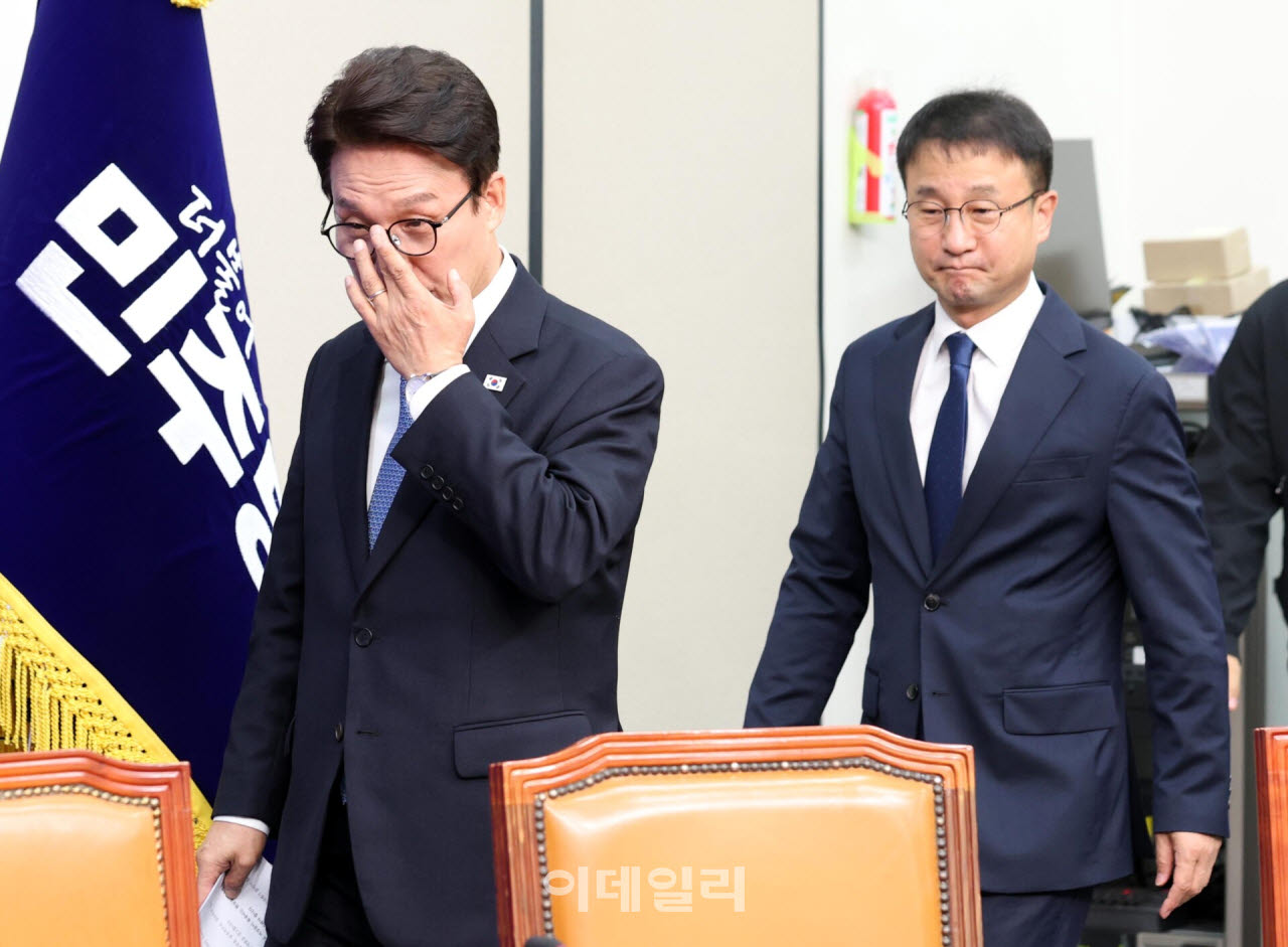 [포토]최고위 참석하는 김민석-한병도