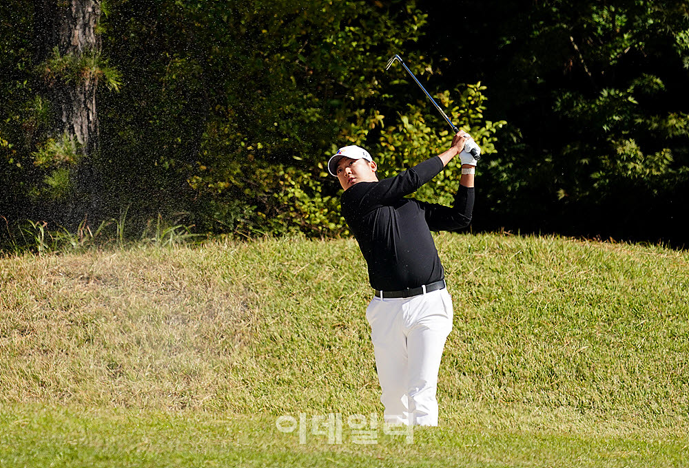 [포토] 최승빈, 페어웨이 벙커샷