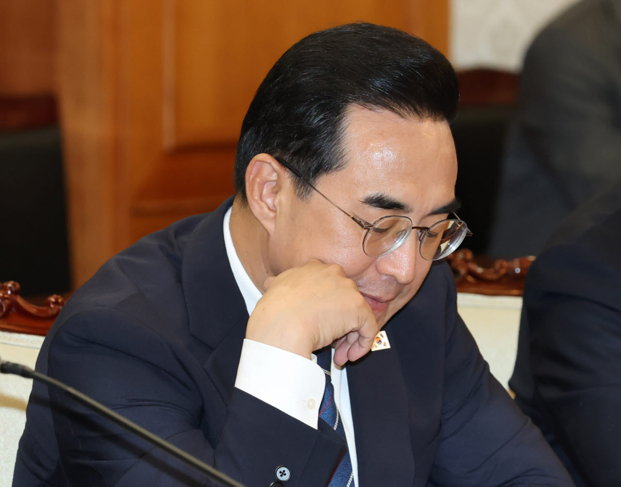 [포토]생각에 잠긴 박홍근 기획예산처 장관