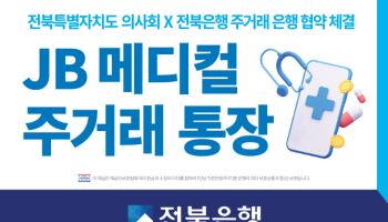 전북은행, 전북도 의사회와 ‘주거래은행 업무협약’ 체결