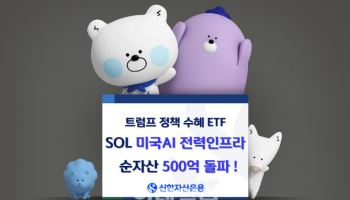 신한운용 ‘SOL 미국AI 전력인프라’ 순자산 500억원 돌파