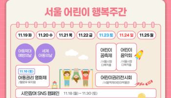 '서울 어린이 행복주간' 19~25일…음악회·영화제·전시회 열려