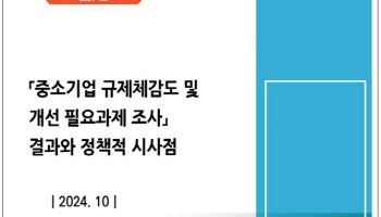 中企 10곳 중 4곳 “규제 경험”…개선 1순위 ‘중대재해처벌법’