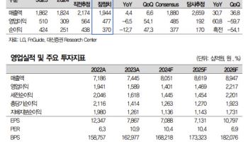 LG, 화학계열사 부진으로 3Q 지분법 손익 감소 -대신