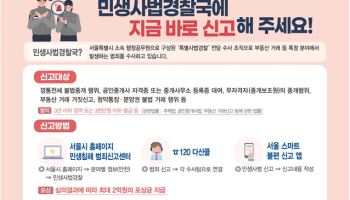 서울시, 중개보조원 불법 행위 집중점검…신고포상 '최대 2억'