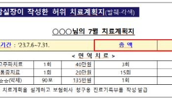 일부러 입원, 피부 미백 받고 통증치료인 척…'72억 보험사기'