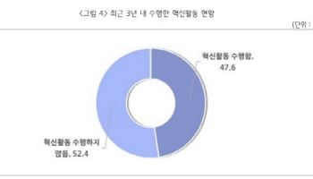 ‘혁신 활동’하는 중소기업 절반뿐…“정책자금 확대해야”