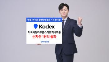 삼성운용, 'KODEX 미국배당다우존스타겟커버드콜' 순자산 1000억 돌파