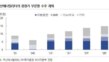 두산에너빌리티, 미국 내 SMR 투자 확대 수혜 전망-NH