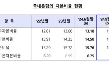 3분기 국내은행 BIS비율 소폭 상승…이익 증가 영향