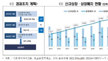 "코리아 디스카운트 해소, 日 증시 질적 제고 전략 참고해야"