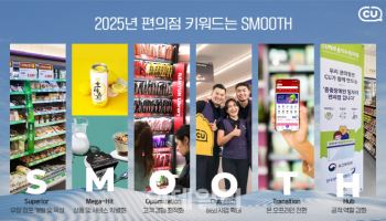 CU "2025년 키워드는 'SMOOTH'…편의점 새 역할 모색"