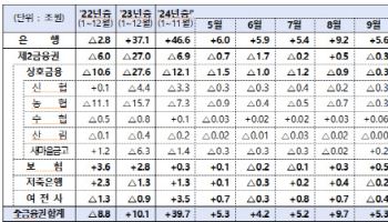 2금융권 가계대출 11월 한 달새 3.2조 늘었다