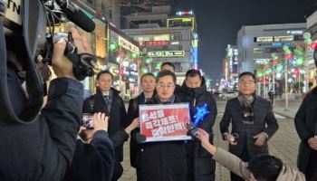 응원봉 들고 거리에 선 김동연 "윤석열 체포, 탄핵 힘 모아달라"