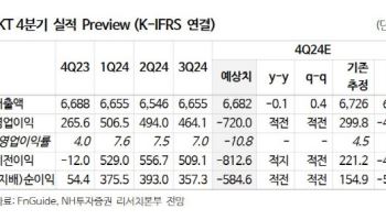 KT, 4분기 희망퇴직 등으로 적자…내년 실적 성장 기대-NH