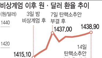 정국 불안에 ‘외인 이탈’ 가속화…환율 1440원 위협