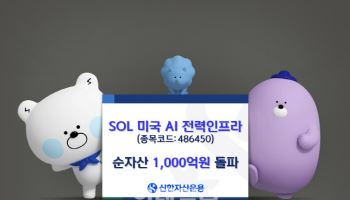 신한운용, 'SOL 미국AI 전력인프라' 순자산 1000억 돌파