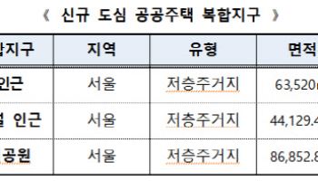 국토부, 약수역 등 서울 3곳 도심 공공주택 복합지구 지정