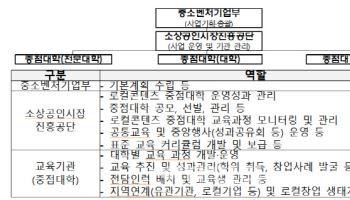 중기부, 로컬콘텐츠 중점대학 신규 모집