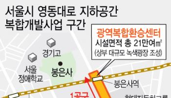 GTX 환승 핵심 '영동대로 복합개발 건축·시스템'  내달 첫 삽