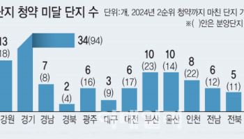 서울 보고 규제하니…지방 분양단지 절반이 '미달'