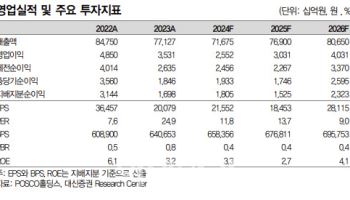 POSCO홀딩스. 4Q 실적 컨센 하회…업황 부진 반영해 목표가↓ -대신