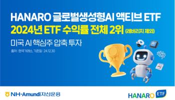 NH아문디운용, 'HANARO 생성형AI 액티브 ETF'…지난해 수익률 91%↑