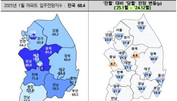 '정국 불안' 집들이 실종…아파트 입주전망 2년만 최저