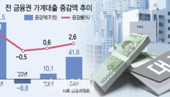 가계대출 조였지만 작년 41조 늘어…풍선효과·정책대출 영향