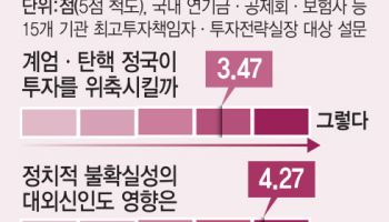 계엄·탄핵에 국가신인도 타격…큰손들 "투자 위축 걱정"