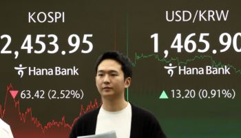 트럼프 관세 직격탄 맞은 韓 증시…시총 64조 증발(종합)